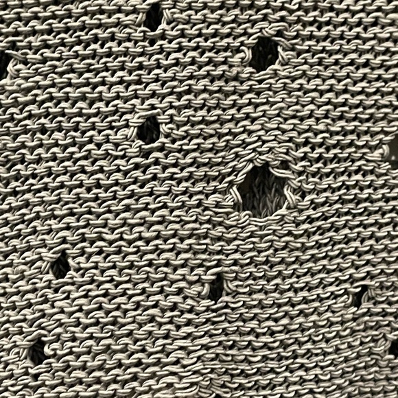 Sarah Pacini Distressed Knit Oversized Cropped Sweater – One Size Top - Picture 6 of 8